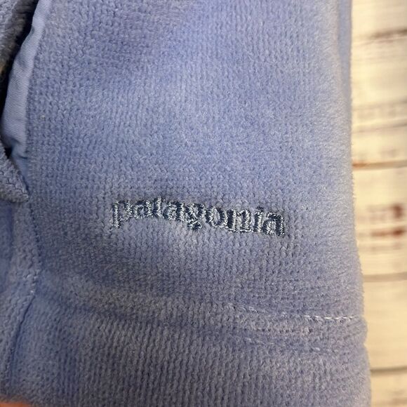 Patagonia Synchilla Fleece Full Zip Jacket Womens M Sherpa Mesh Pockets Blue - Picture 7 of 15